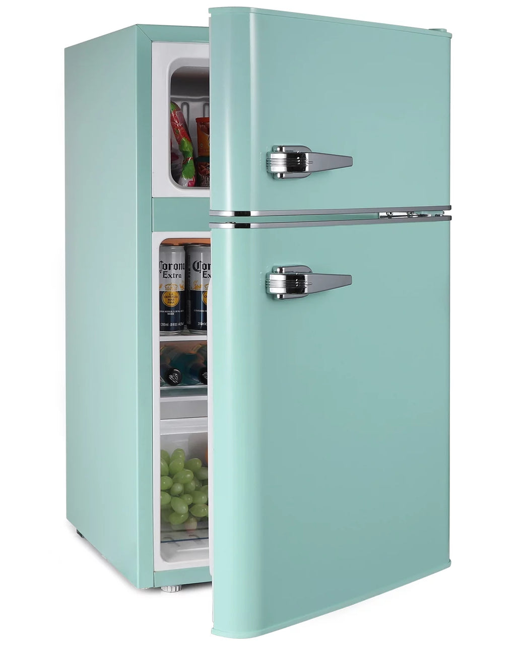 Green 3.2 Cu ft Compact Mini Refrigerator with Separate Freezer B764