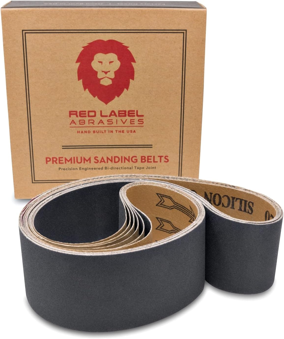 2 X 42 Inch Silicon Carbide Extra Fine Grit Sanding Belts 6 Pack A32034