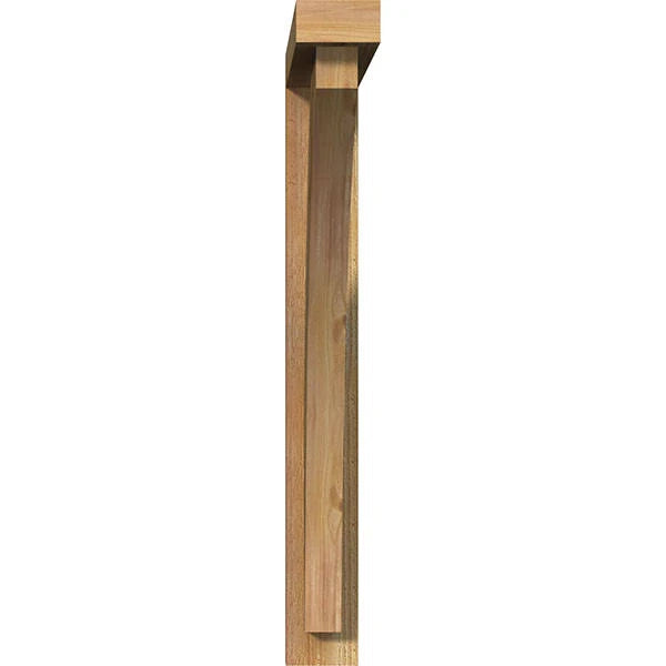 Rough Sawn Western Red Cedar Bracket with Offset Brace F85897