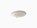Almond Oval Undermount Bathroom Sink with Overflow O198755