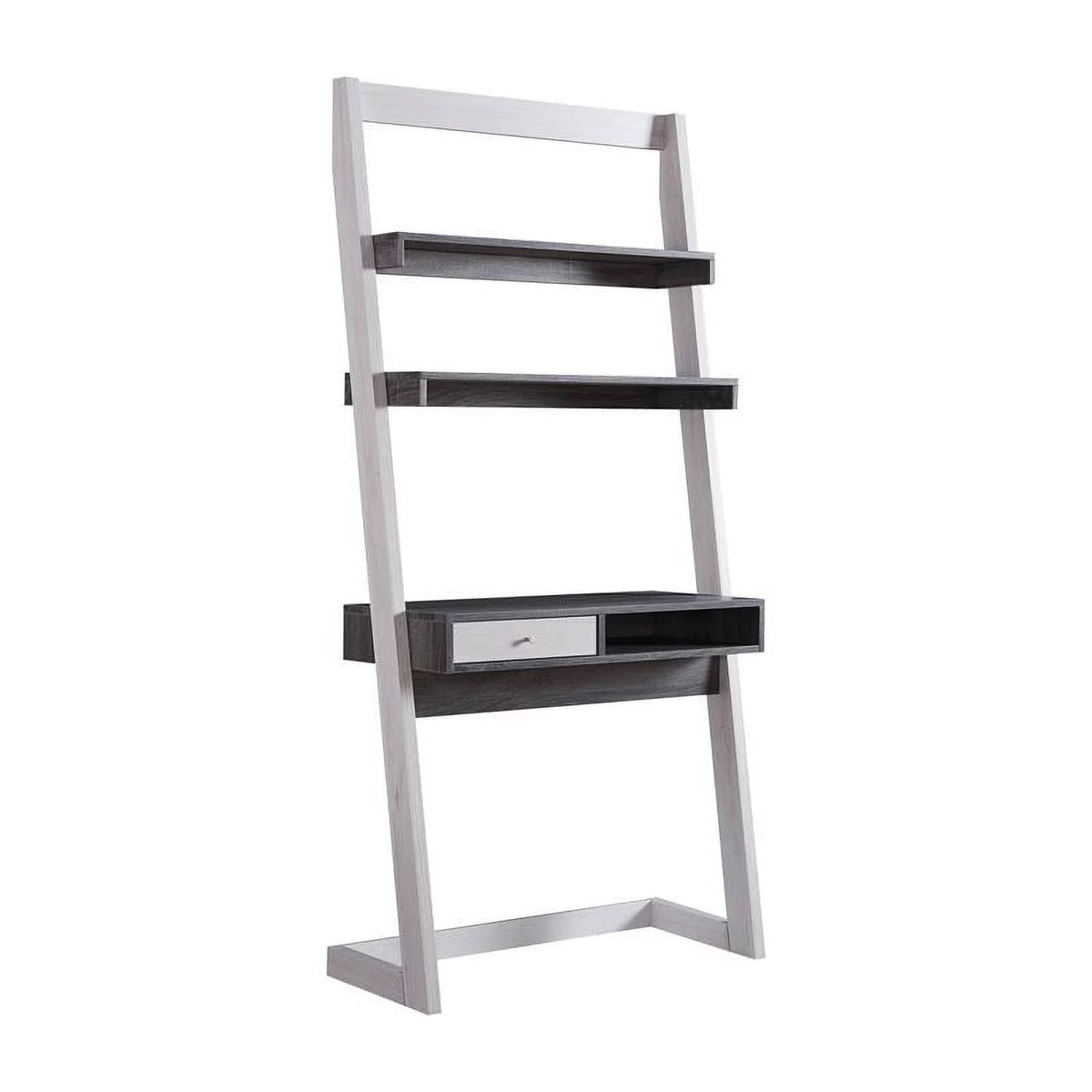 Modern Wood Writing Desk with Shelves E189