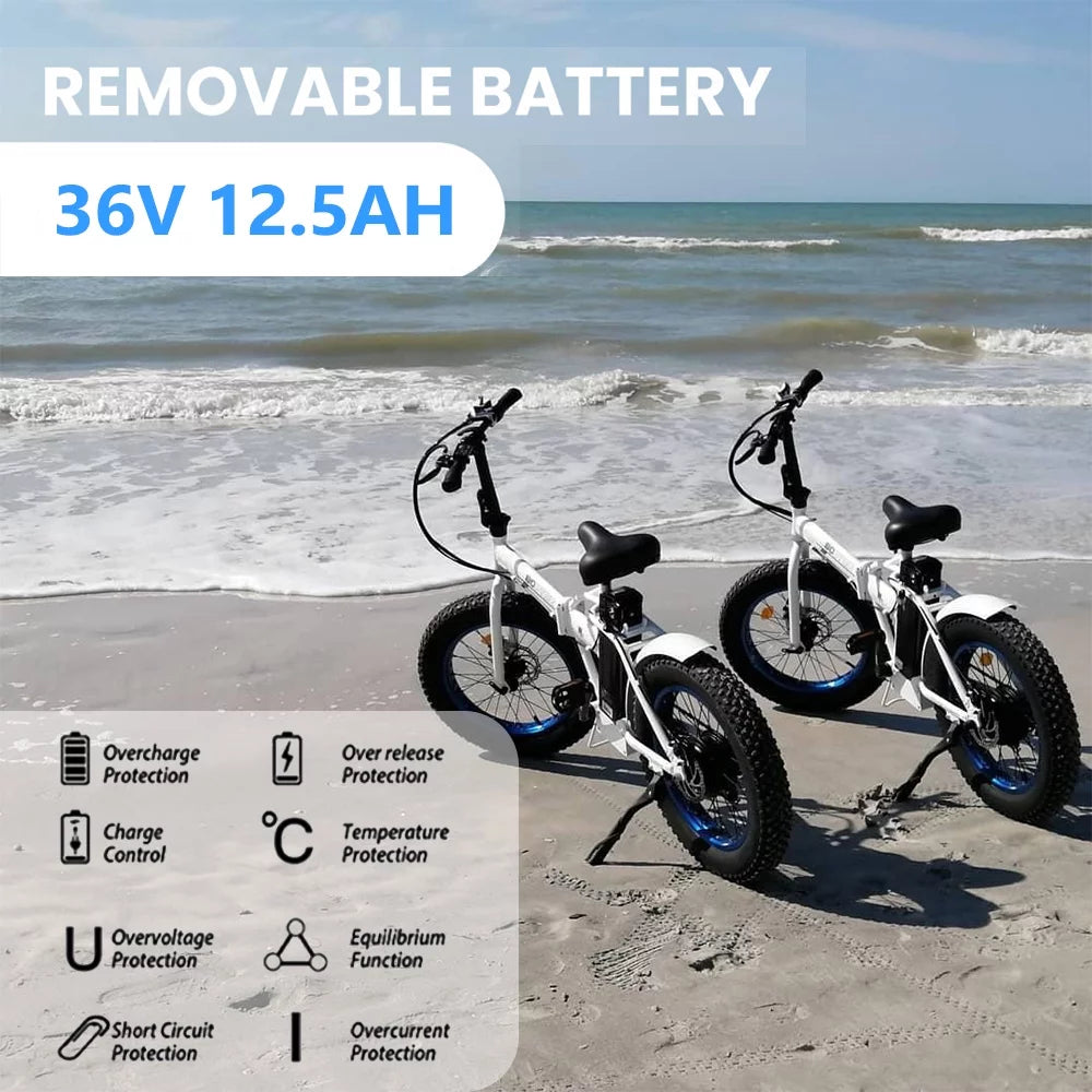 20 Fat Tire Folding Electric Bike 500W 36V R266694