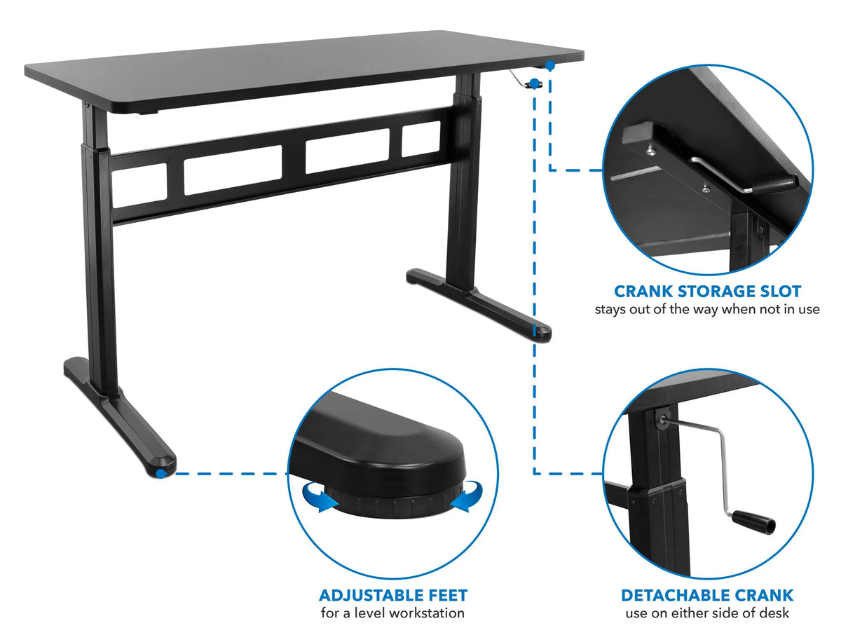 Hand Crank Sit-Stand Desk B8584