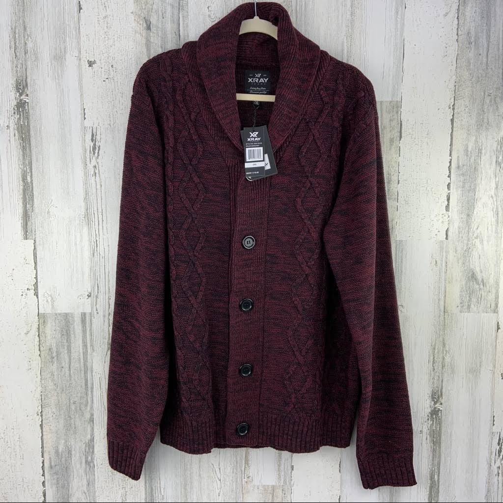XXL Cable Knit Cardigan W64025