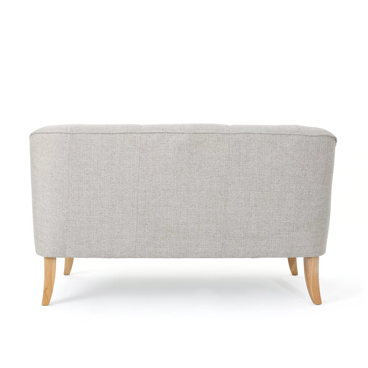 Beige Fabric Loveseat S6191