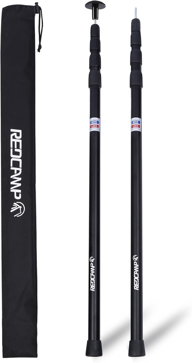 Set of 2 Adjustable Aluminum Tent Poles A576