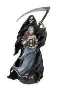 Blue Gown Hooded Grim Reaper and Witch Figure G16060