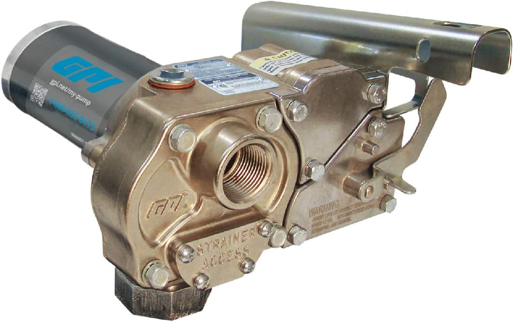 Fuel Transfer Pump with Automatic Shut-Off Nozzle, 15 GPM, 12' Hose V295951