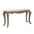 Sofa Table, Marble Top & Antique Bronze Finish D18816