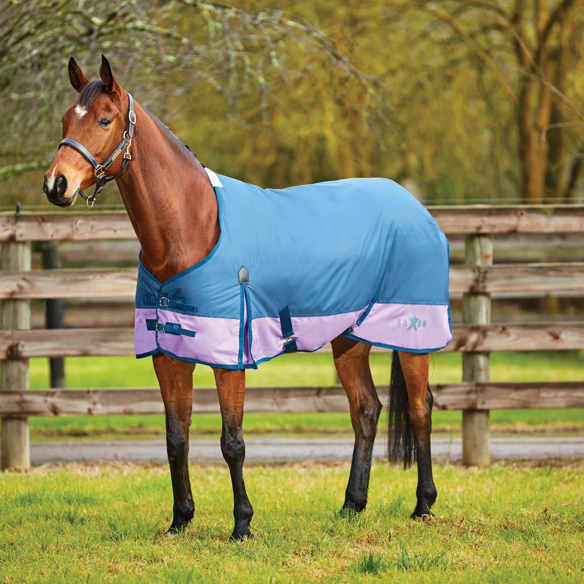 600d Gusset Standard Neck Lite II Grey/Navy 57x22 Y935