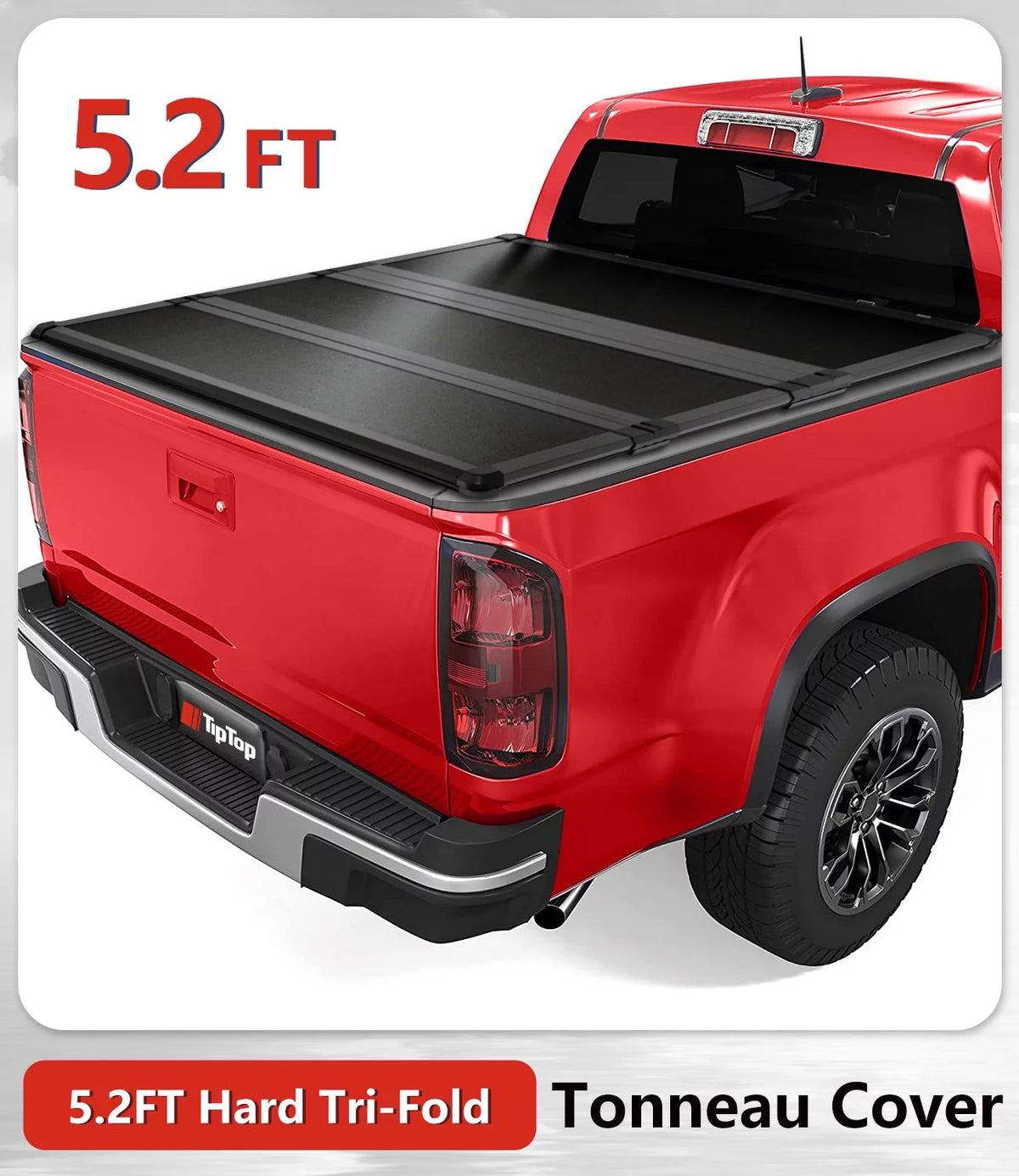 Tri-Fold Hard Tonneau Cover Truck Bed FRP S3781