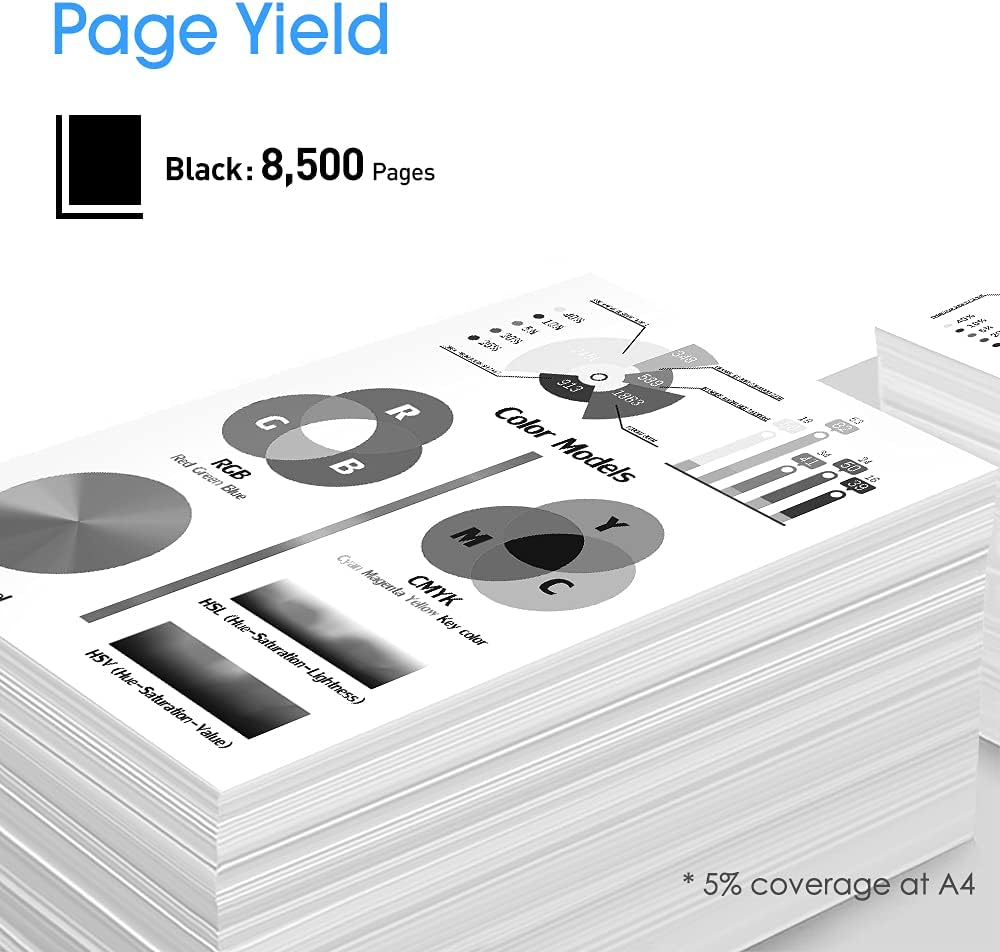 Compatible Toner Cartridges for Xerox Phaser 3330 WorkCentre 3335 3345, High Yield 8,500 Pages, Black, 2 Pack M42760