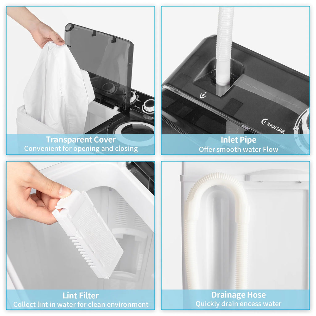 26Lbs Semi-automatic Twin Tub Washing Machine C9318