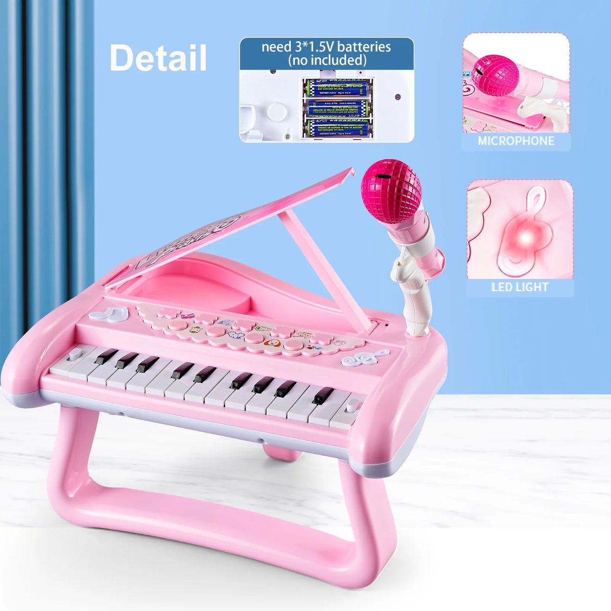Toddler Piano Toys with Microphone Q17883