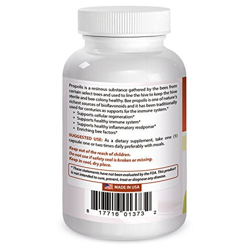 Bee Propolis 500 mg 120 Capsules C4920