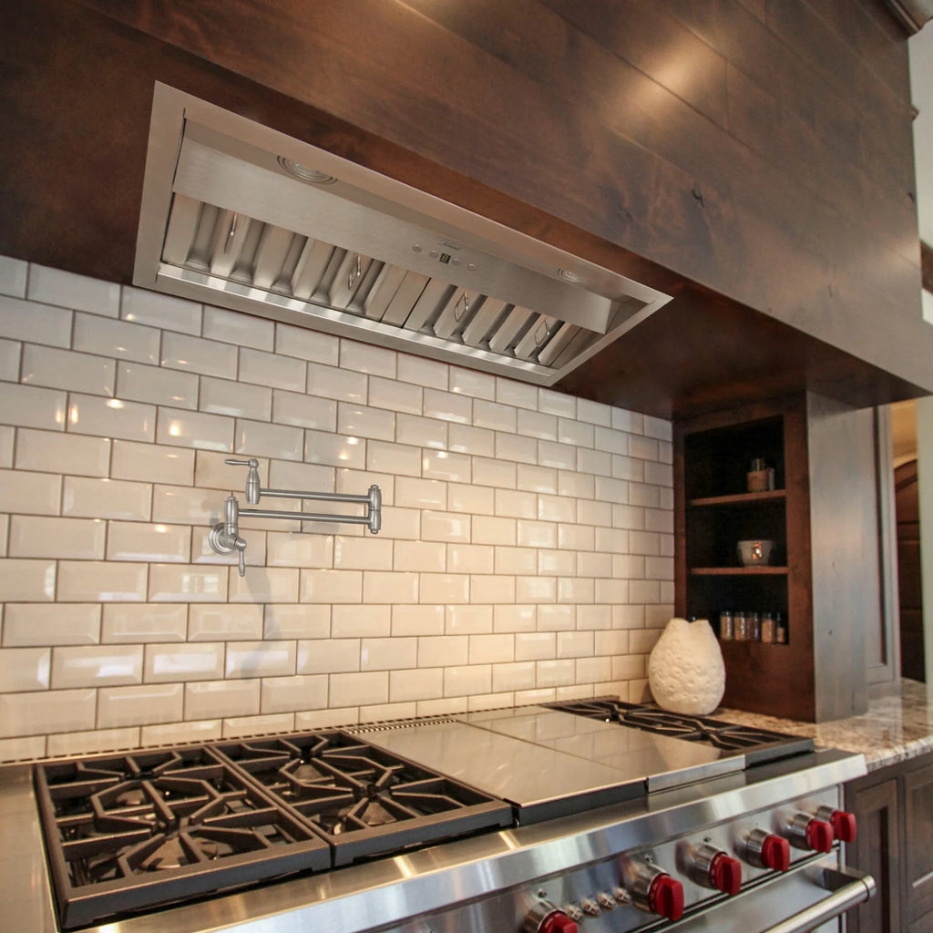 30 Inch Stainless Steel Ducted Range Hood Insert, 600 CFM E805