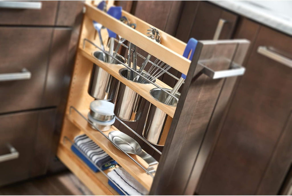 Kitchen Utensil Pull Out Cabinet Organizer with Soft-Close Slides G757