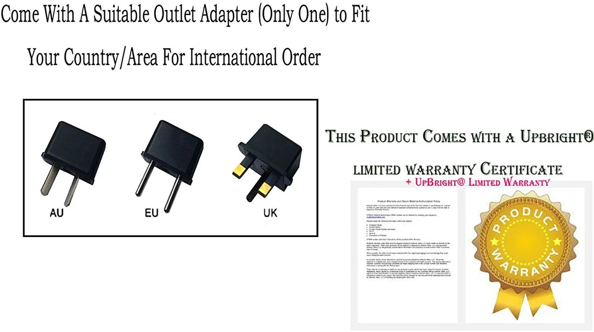 12V AC DC Adapter Power Supply Cord Cable Z65970