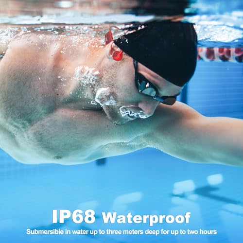 Bone Conduction Open-Ear Bluetooth Headphones with 32GB MP3 IP68 Waterproof Y354500