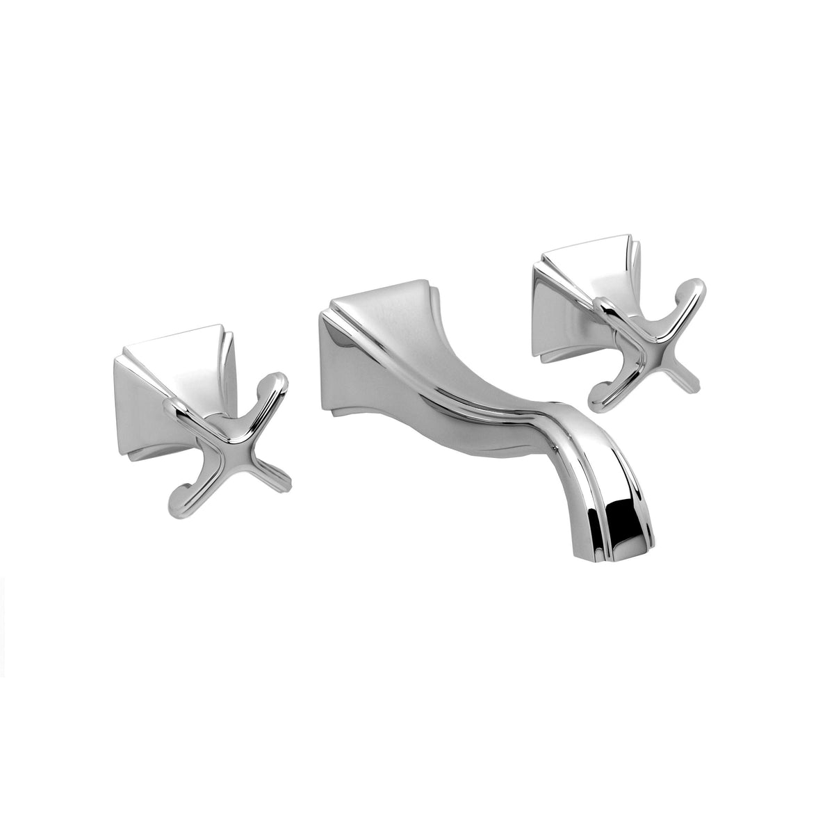 Aged Brass Wall Mount Lavatory Faucet X178223