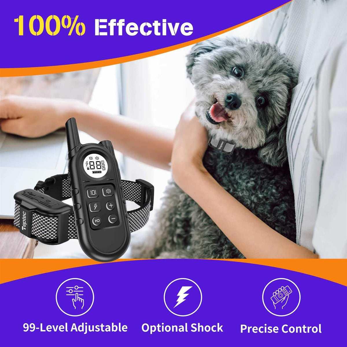 Anti Bark Training Collar for Small Dogs 5-15lbs F58871