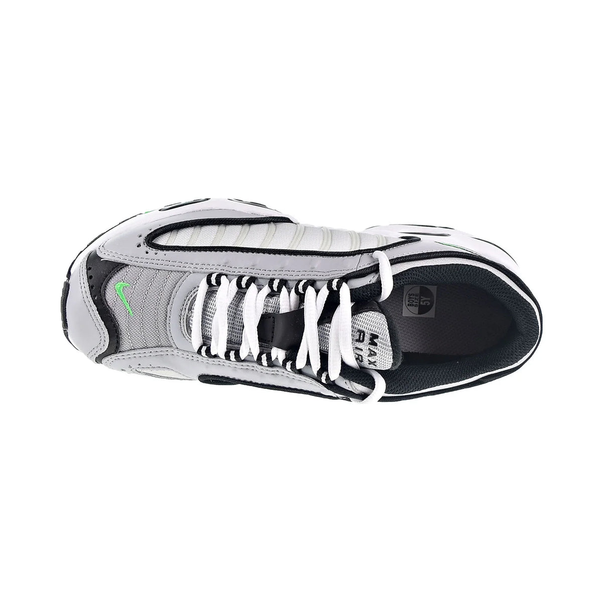 Wolf Grey White Black Green Spark Big Kids' Shoes T281411