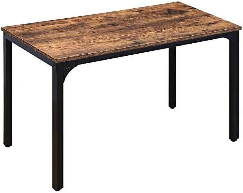 Industrial Dining Table with Adjustable Footpad 47.2''L x 23.6''W x 29.5''H Rustic Brown K18465