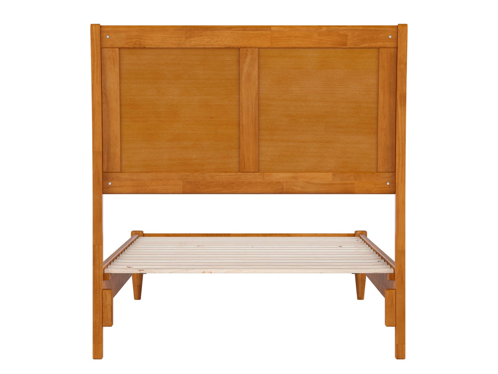 Twin XL Solid Wood Sleigh Platform Bed Z897