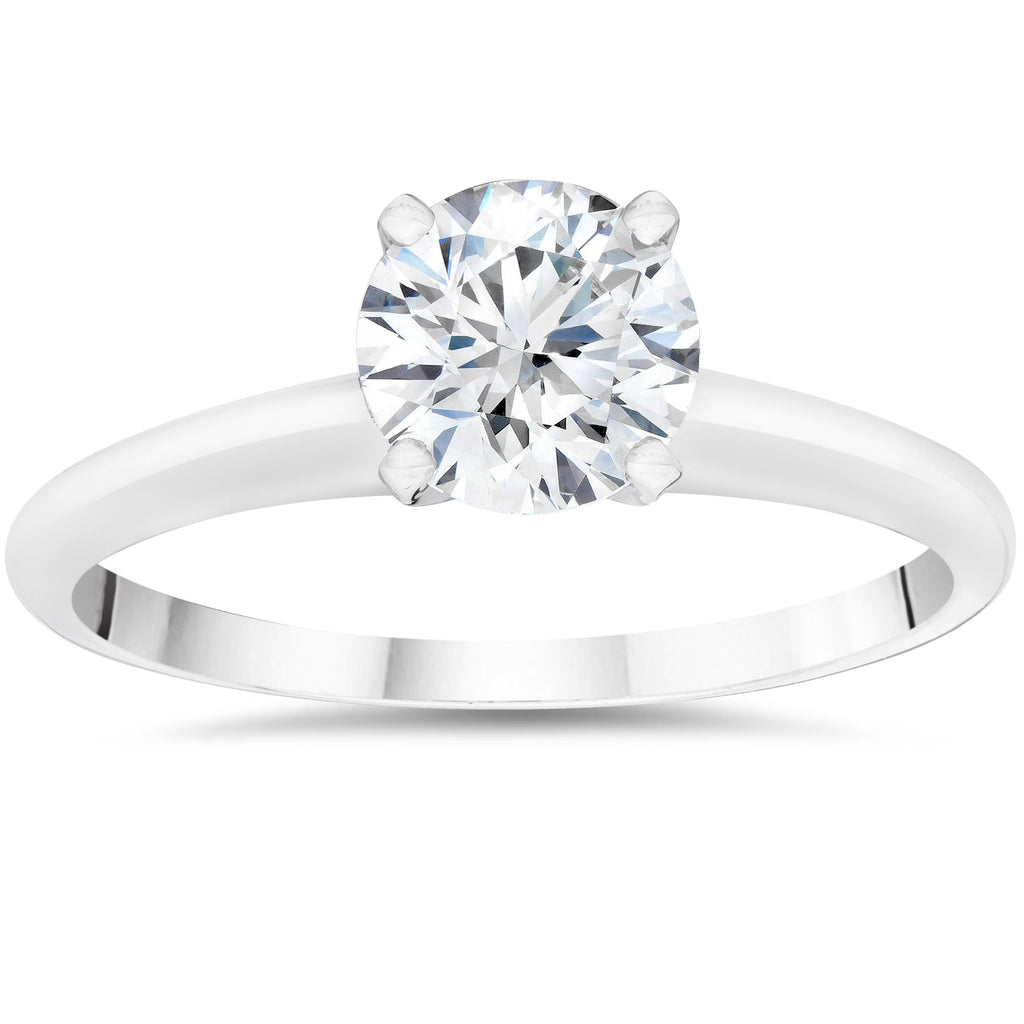 14k White Gold Solitaire Engagement Ring N314847