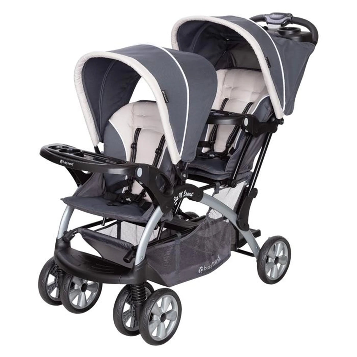 Magnolia Double Baby Stroller and Single Car Seat B447
