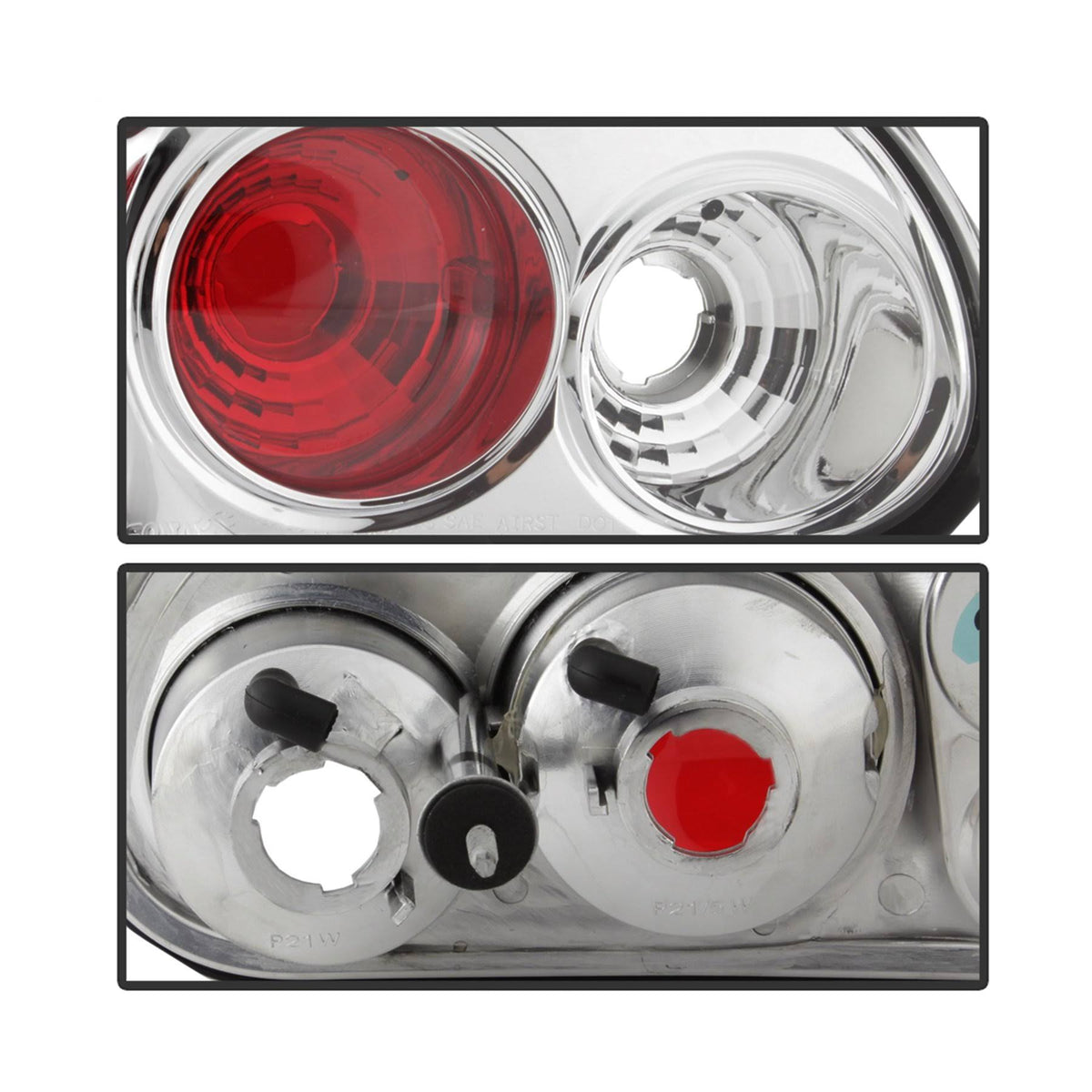 Euro Style Tail Lights Chrome I568
