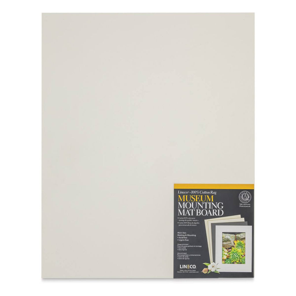 White Cotton Rag Mounting Boards Z332