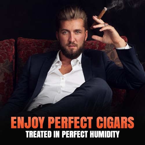 Cigar Humidor Humidifier with LCD Humidity & Temperature Display T415