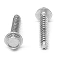 1/4 Thread Rolling Screw Hex Washer Head Zinc Plated S712