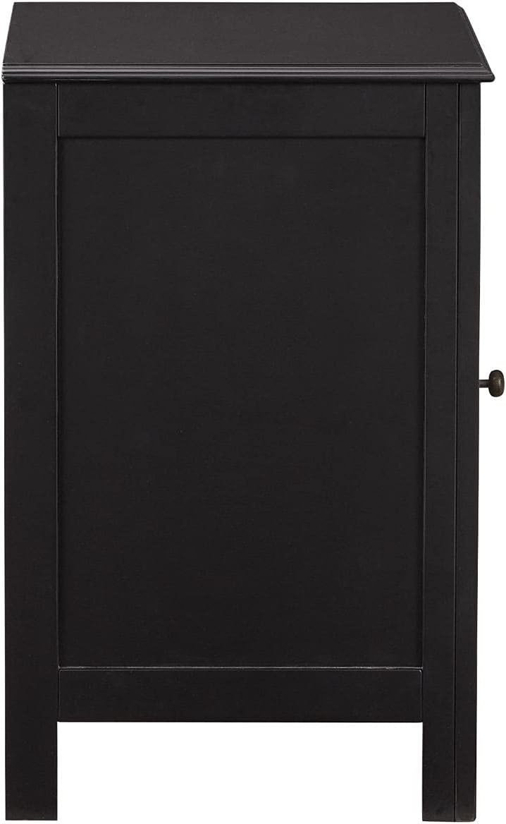 Black Modern Farmhouse Accent Cabinet End Table K727325