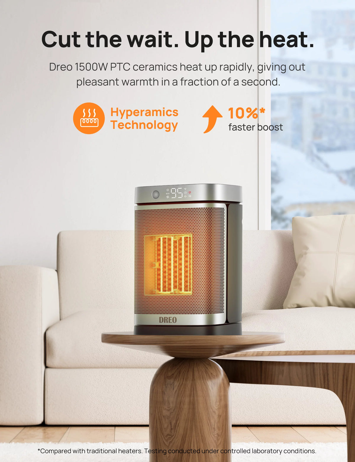 1500W Electric Space Heater with Oscillating and Remote Control J476327