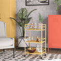 Yellow Metal Rolling Cart B2402