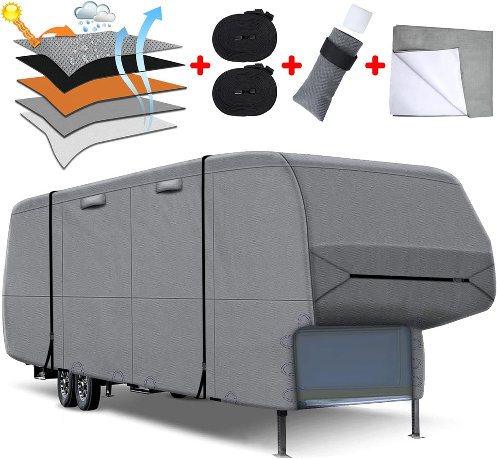 5 Layers Top 5th Wheel RV Cover Heavy Duty Camper Cover Y7728