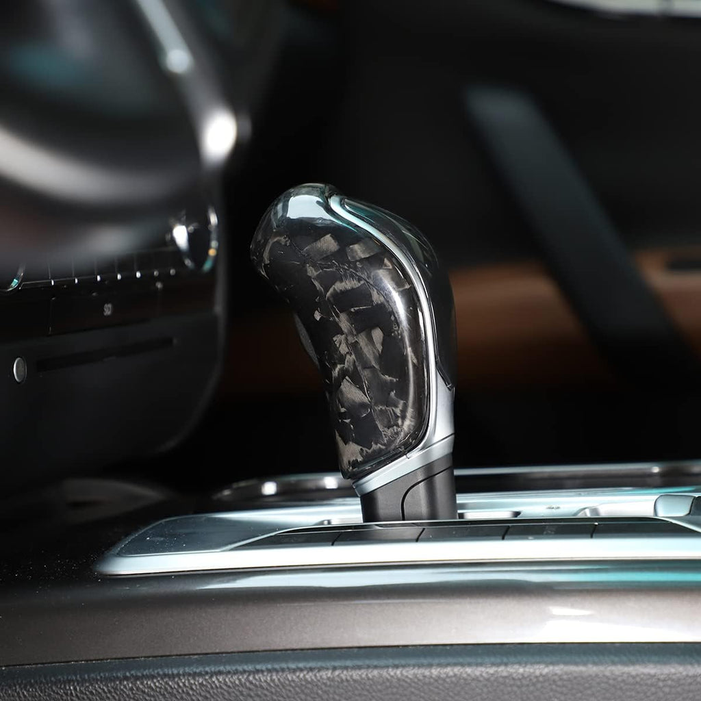 Real Carbon Fiber Gear Shift Knob Head Cover (Black) U4192