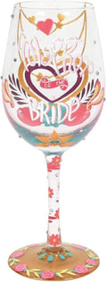 Hand-Painted Artisan Wine Glass M26717
