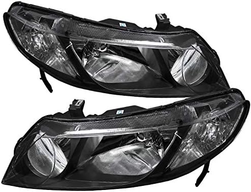 Black Headlights Lamps Pair G920027