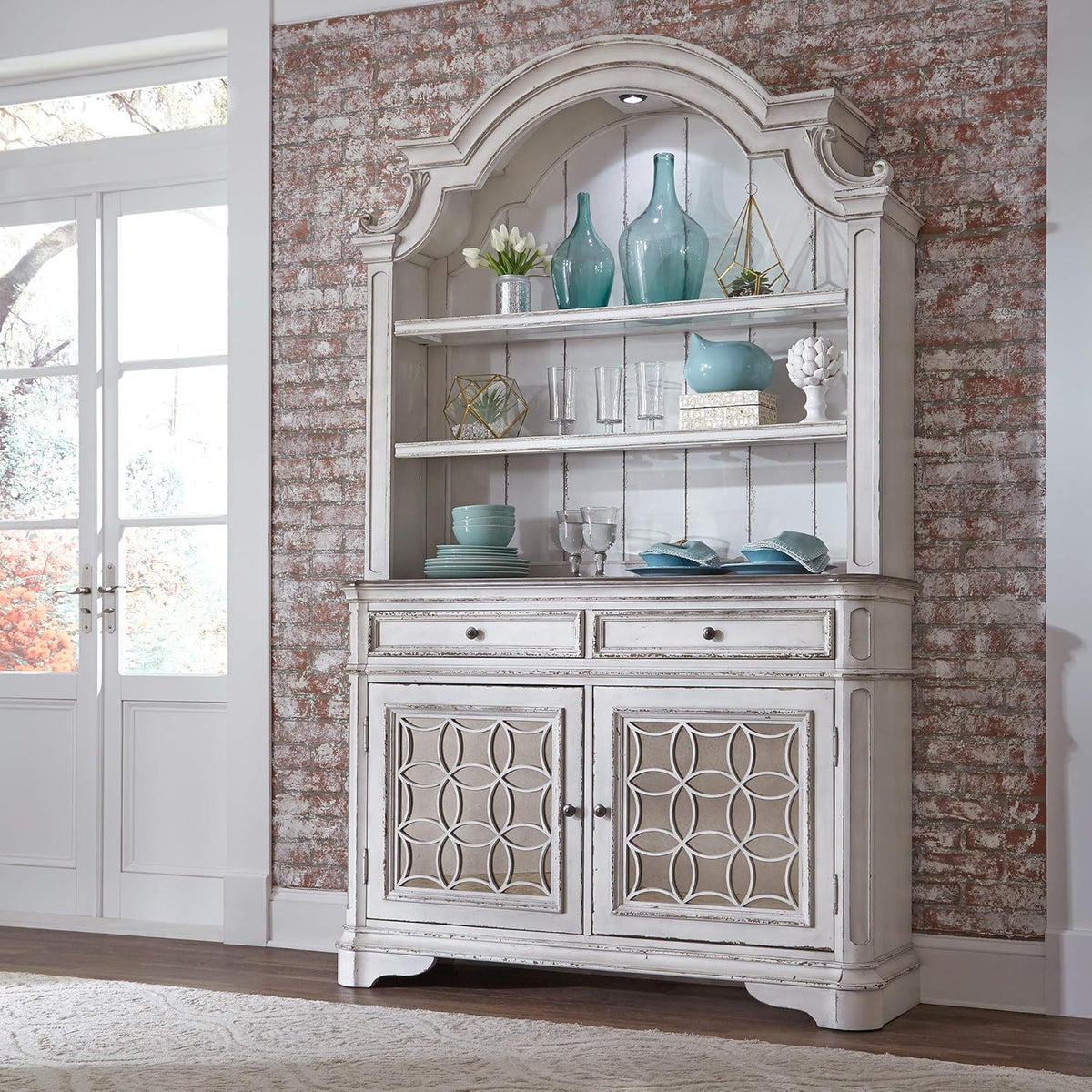 White Hutch & Buffet I424