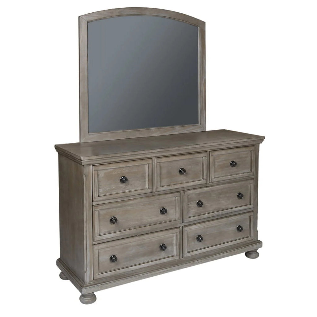 4PC Wood Twin Bedroom Set with Chest in Pewter V58347