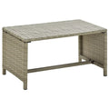 Beige Poly Rattan Coffee Table X2669