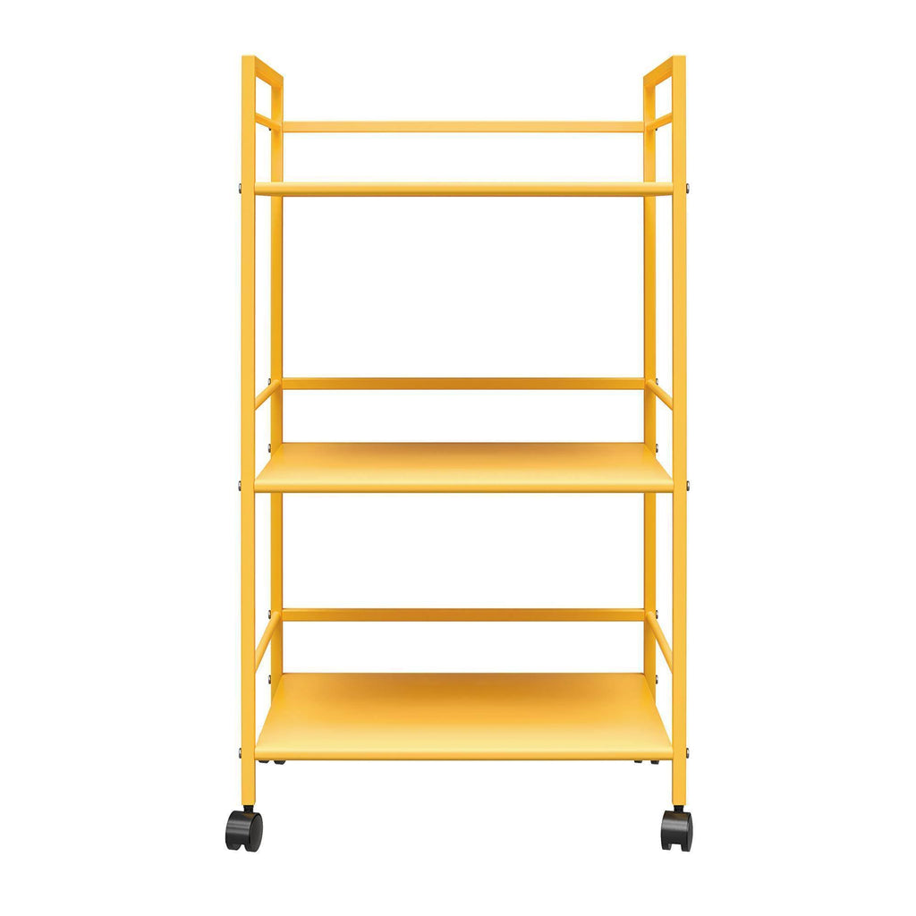 Yellow Metal Rolling Cart B2402