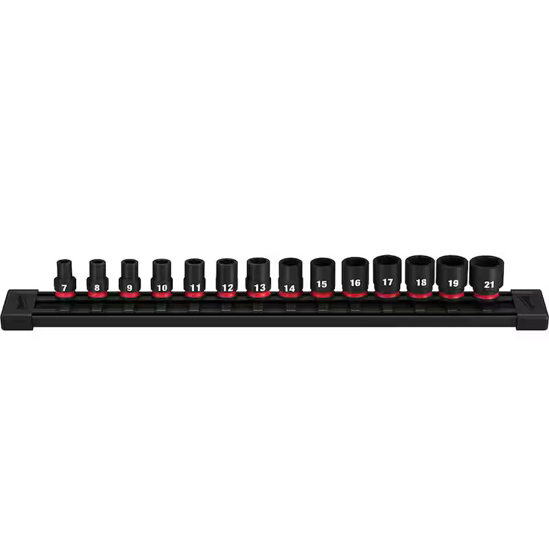 3/8 in. Drive Metric 6 Point Impact Socket Set 14-Piece A647