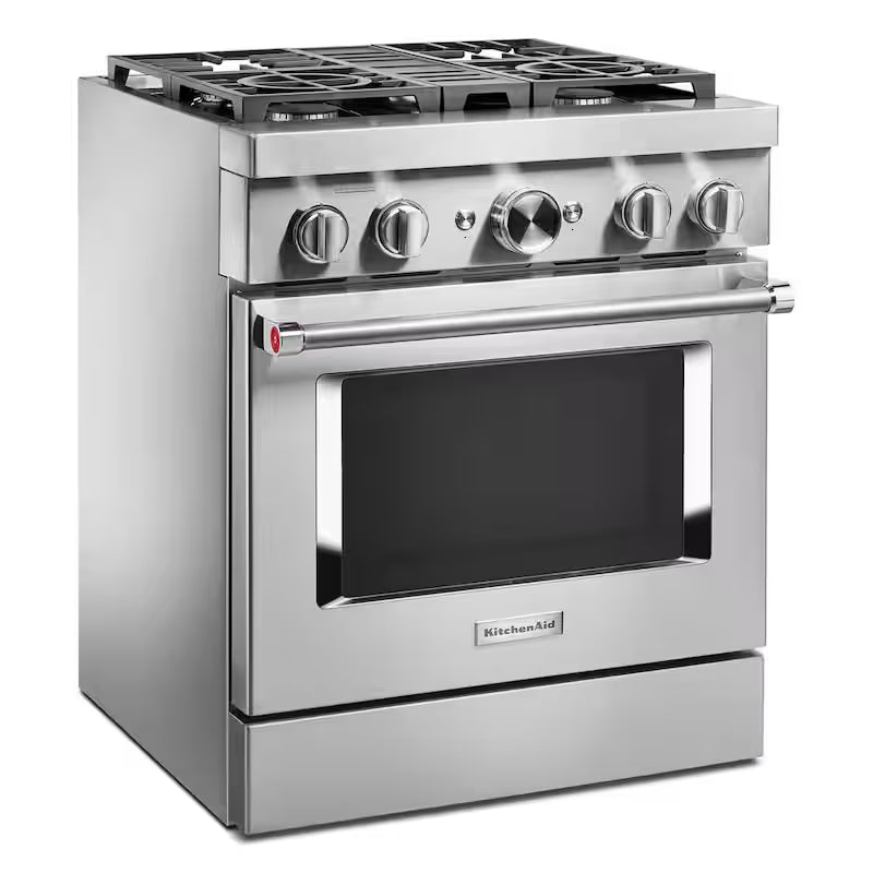 4 Burner Dual Fuel Freestanding Smart Range in Stainless Steel W791