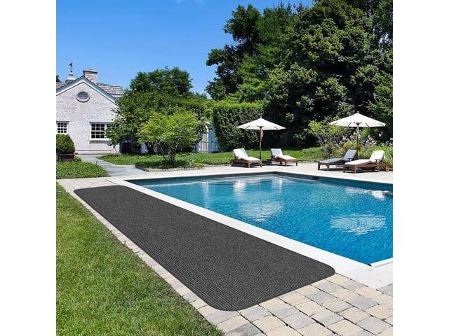 Charcoal Black Skid-Resistant Heavy-Duty Carpet Runner C2040