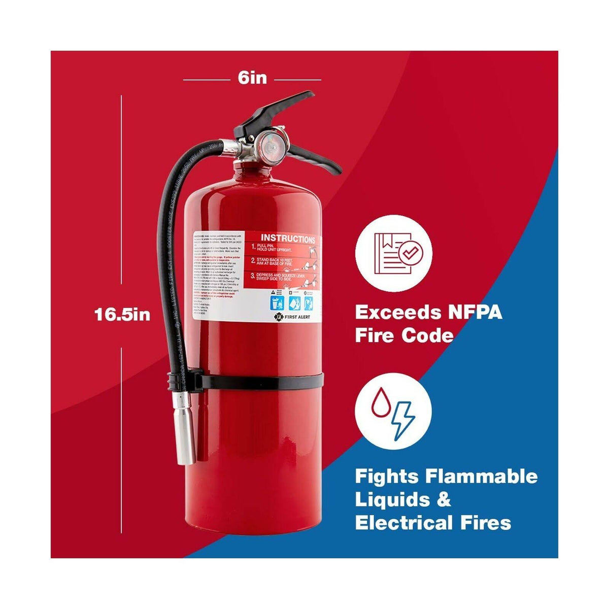 Commercial Fire Extinguisher, Red G9609