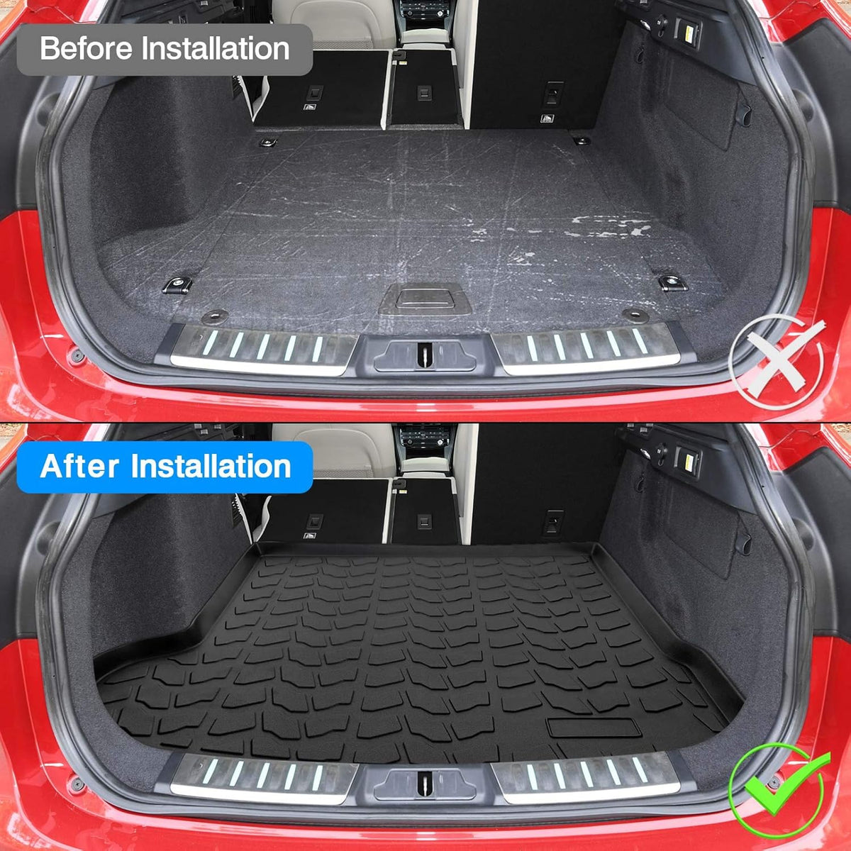 TPO Odourless Non-Slip Car Cargo Mat C7628